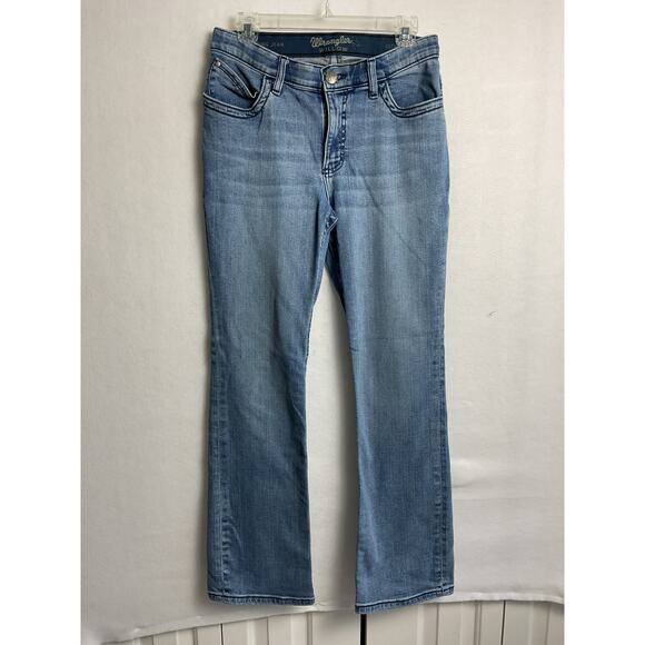 Wrangler Willow Ultimate Riding Med Wash Bootleg Jeans 9x32 - Picture 2 of 13